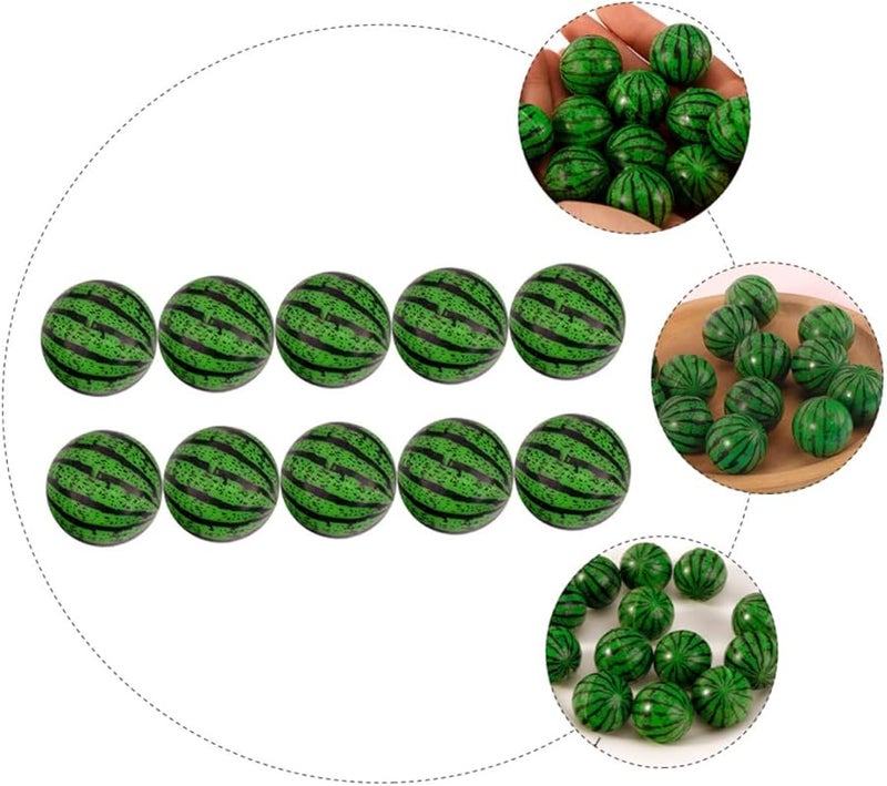 Watermelon Pattern Bouncy Balls 20pcs Safe Jumping Balls For Kids Enhance Coordination Random Color - Image 4